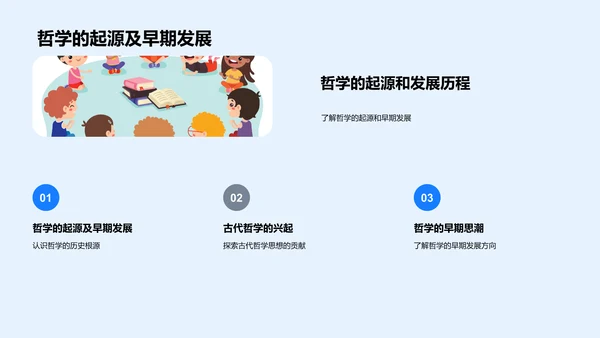 毕业答辩普及哲学PPT模板