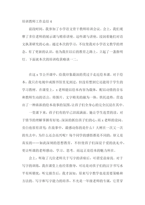 培训教师工作总结.docx