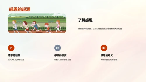 培养感恩意识PPT模板