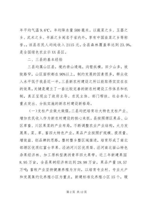 学习新农村建设考察报告.docx