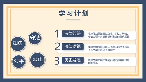 蓝色法律新规知识讲座培训宣传PPT