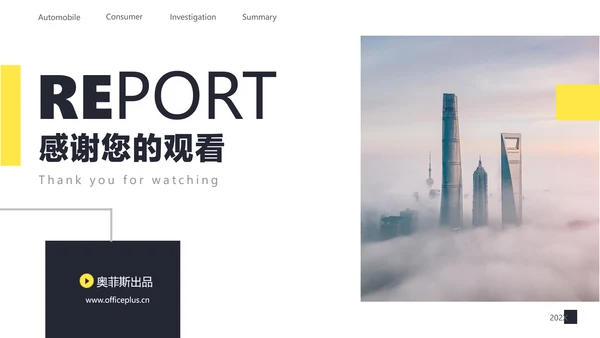 黄色简约风汽车行业消费者洞察报告
