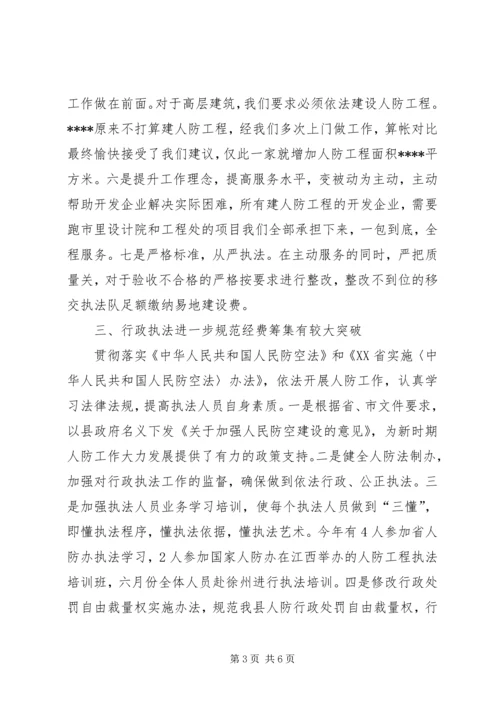 人防办工作总结.docx