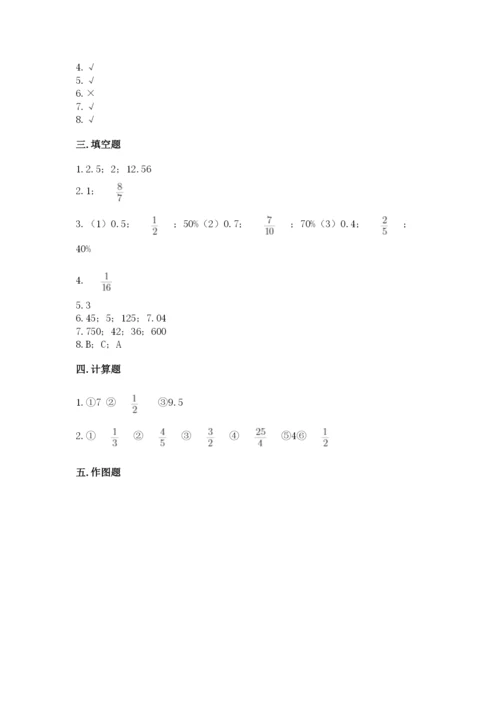 小学六年级上册数学期末测试卷附答案（典型题）.docx