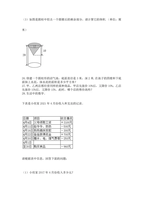 六年级小升初数学应用题50道精品【易错题】.docx