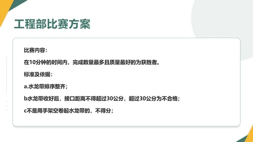绿色员工技能比赛方案通用PPT模板