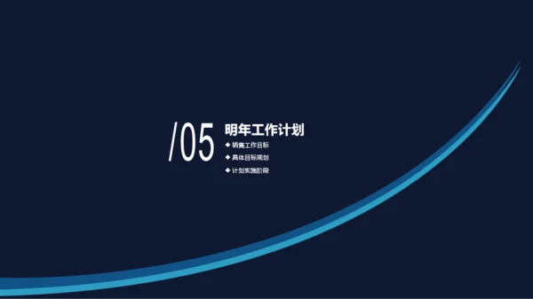 蓝色商务企业销售人员工作计划工作总结汇报PPT模板
