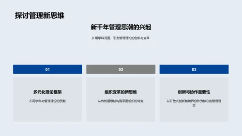 管理学研究报告PPT模板