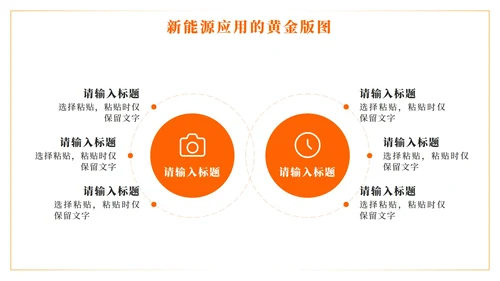 橙色科技风新能源创业创新计划书PPT模板