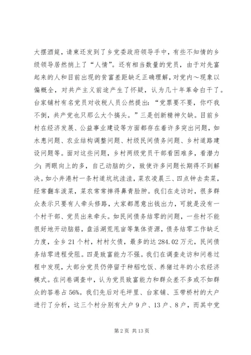 对乡党员队伍状况的调查与思考.docx