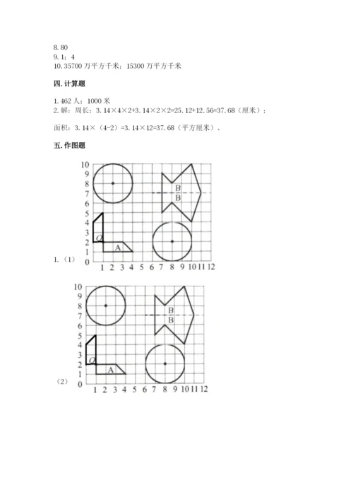 人教版六年级上册数学期末测试卷含答案【轻巧夺冠】.docx