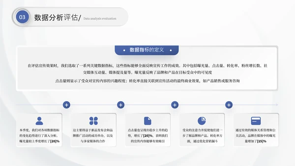 蓝色商务季度总结通用PPT模板