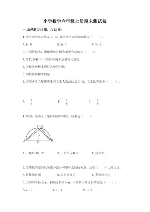 小学数学六年级上册期末测试卷加下载答案.docx