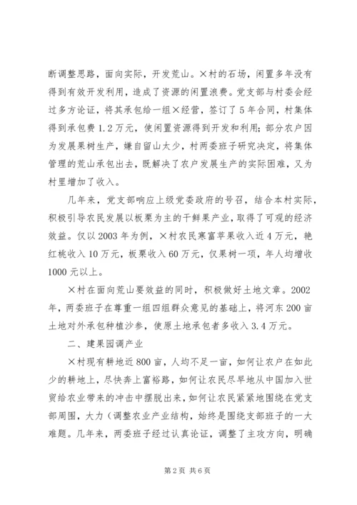 建设社会主义新农村先进村党支部事迹材料.docx