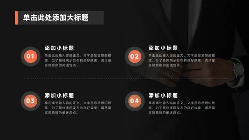 个人岗位竞聘正装西服通用PPT模板