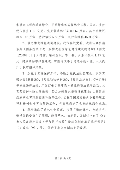 市林业发展规划.docx