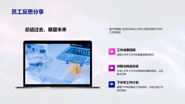 医保部门半年总结PPT模板
