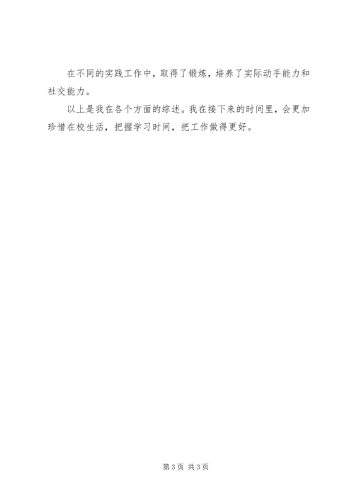 优秀团干部个人事迹材料 (4).docx