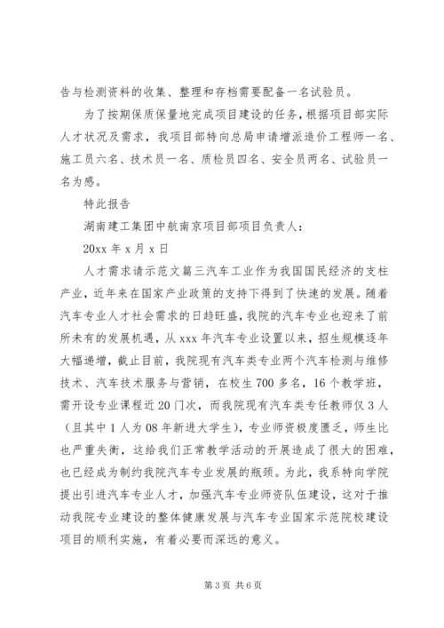 人才需求请示范文.docx