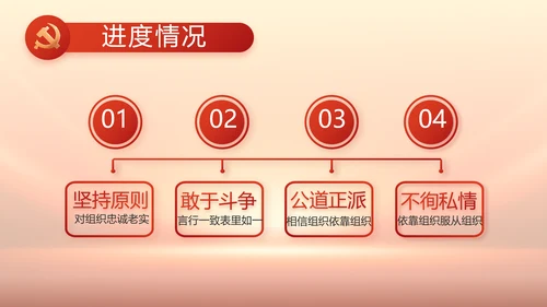 红色党风廉政纪检监察干部培训PPT