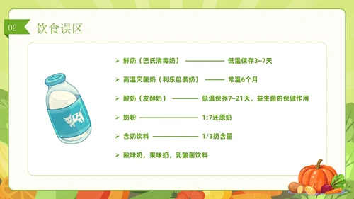 绿色简约风儿童膳食营养健康饮食知识培训PPT