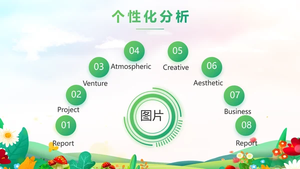 唯美小清新春暖花开春季旅游相册PPT