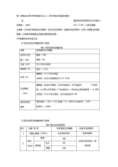 挖孔桩基础施工作业指导书