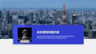 图文页-蓝色商务风1项关键说明图