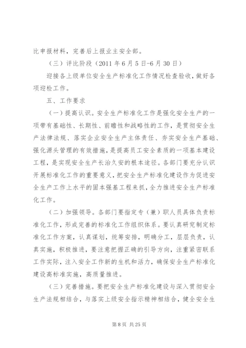 市安全生产标准化建设实施方案.docx