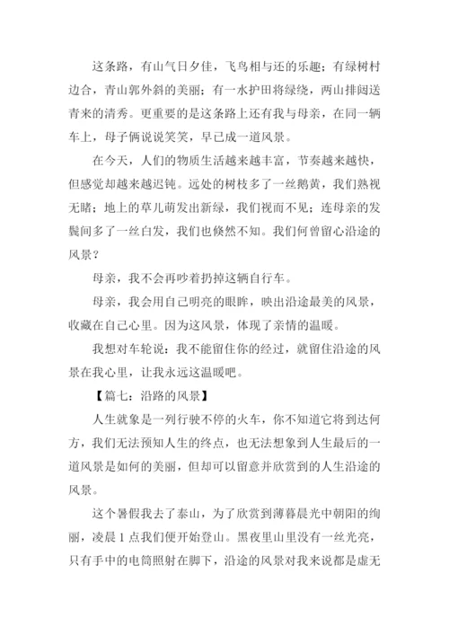 沿路的风景作文.docx