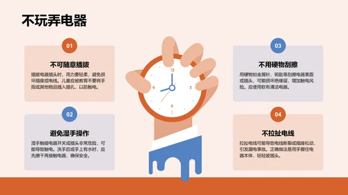用电安全主题教育PPT模板