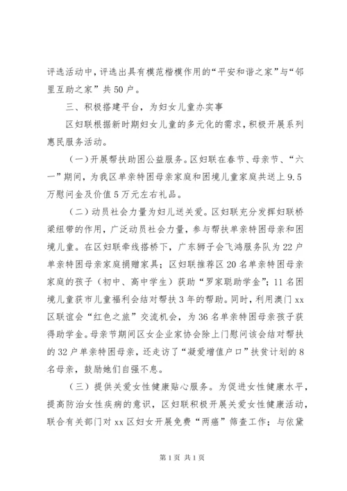 区妇联年度工作总结 (7).docx