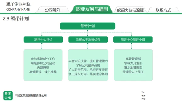 绿色校园招聘通用PPT模板