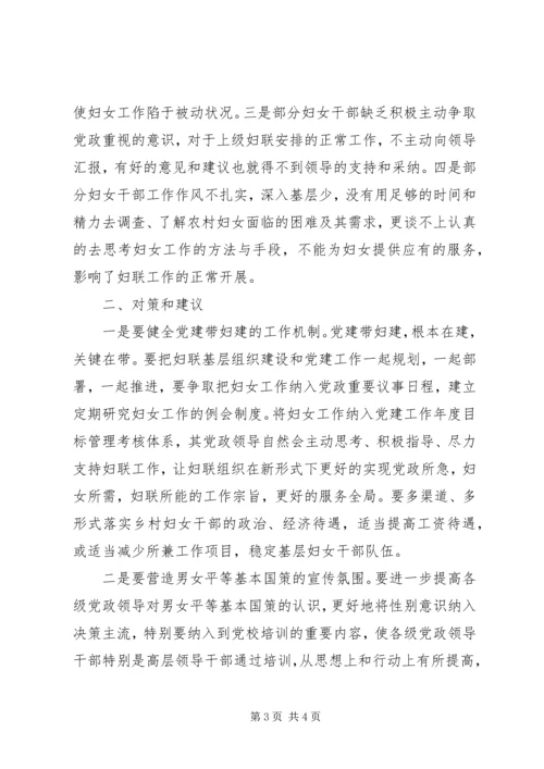 乡镇妇联工作调研报告.docx