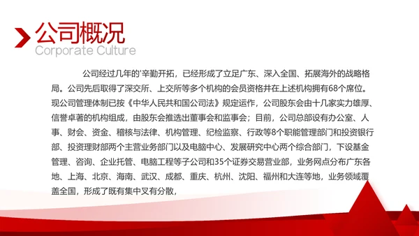 红色大气公司企业宣传简介介绍PPT模板