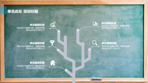 教室黑板学校教学课堂通用PPT课件模板