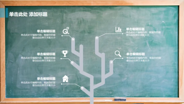 教室黑板学校教学课堂通用PPT课件模板