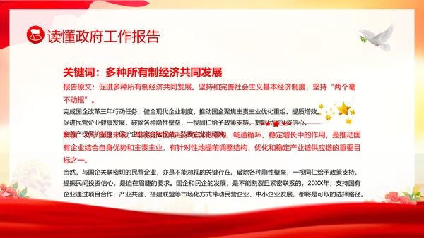 学习全国两会工作报告全国两会政府工作报告PPT课件
