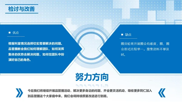 蓝色简约提高门诊治疗患者健康教育的满意度PPT模板品管圈医疗质量管理品管圈