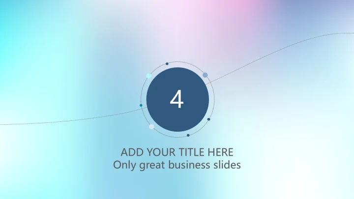 幻彩渐变英文商业计划书模板