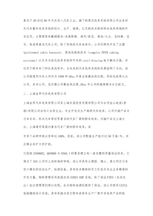 中国十大线束企业分析6500字.docx