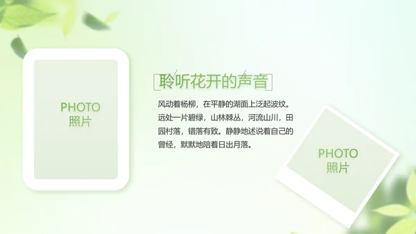 遇夏文艺小清新工作总结汇报动态PPT