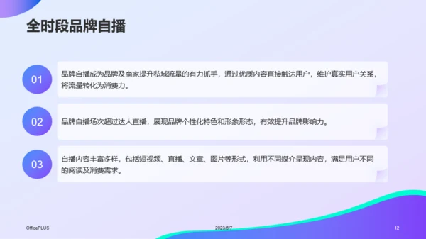 蓝紫渐变插画风电商营销活动策划PPT模板