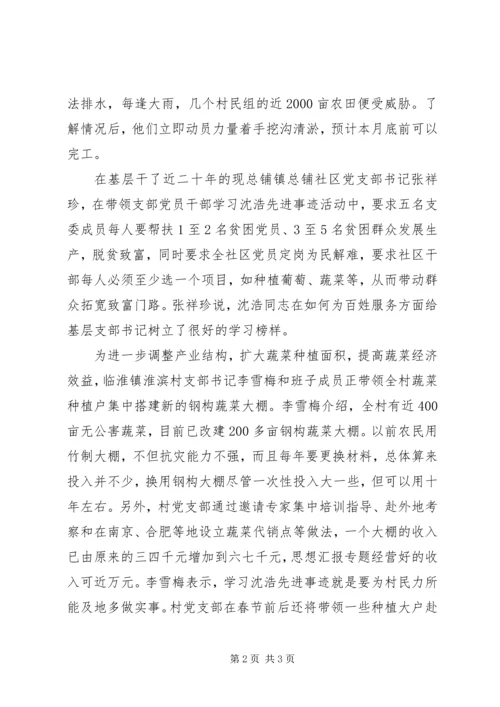 优秀范文：凤阳基层干部学习沈浩为民办实事.docx