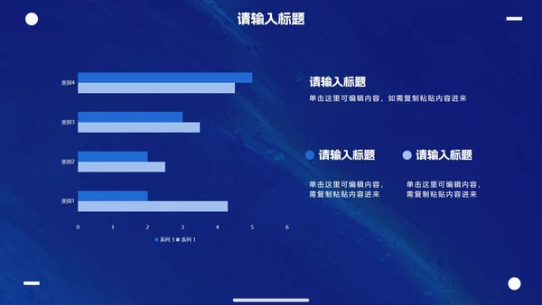 克莱因蓝简约高级商务工作汇报PPT模板