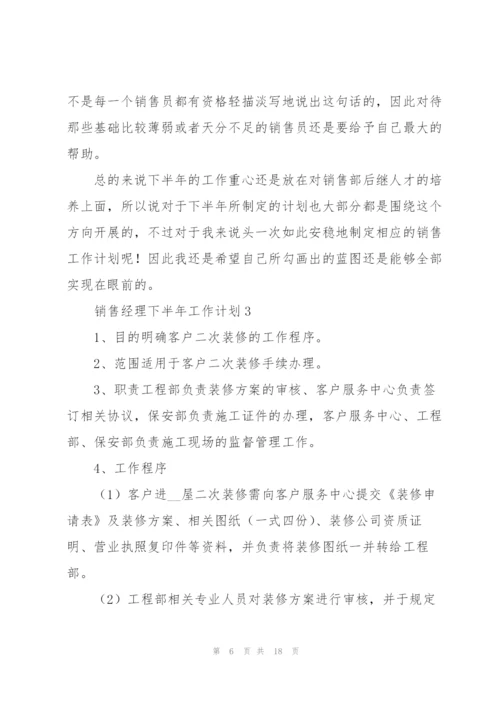 销售经理下半年工作计划.docx