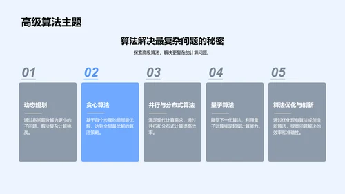 算法学习解析PPT模板