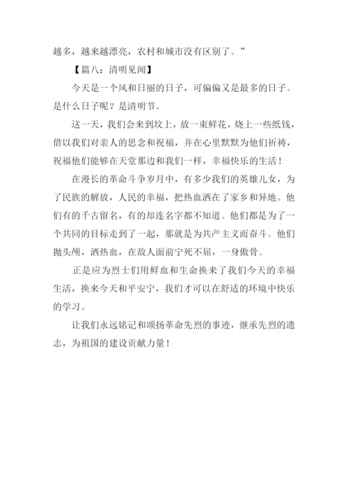 清明见闻作文300字.docx