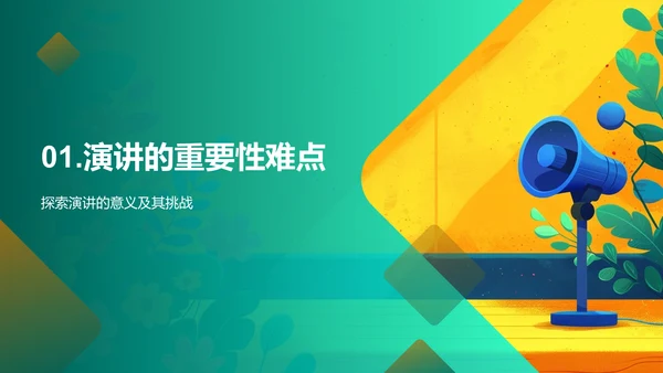 演讲技巧训练报告PPT模板