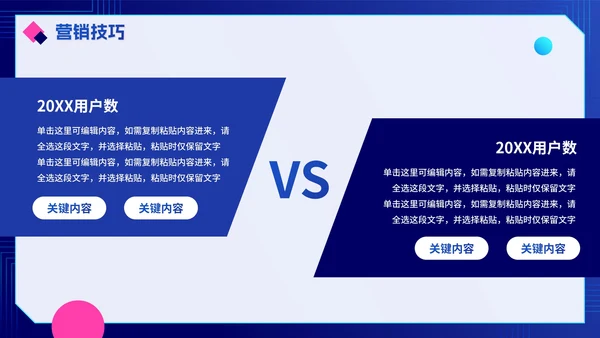 渐变蓝色互联网电商销售计划PPT模板